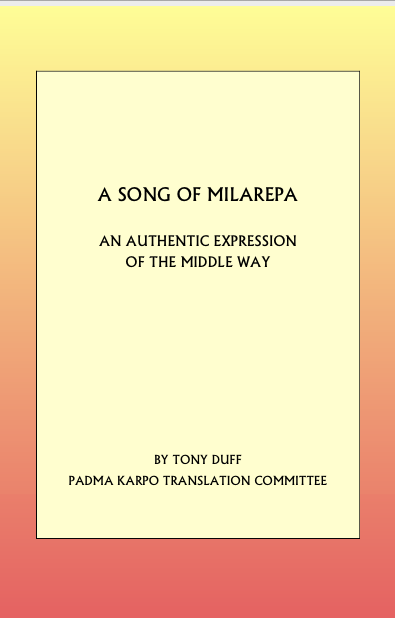 Song of Milarepa's Middle Way by Duff (PDF)